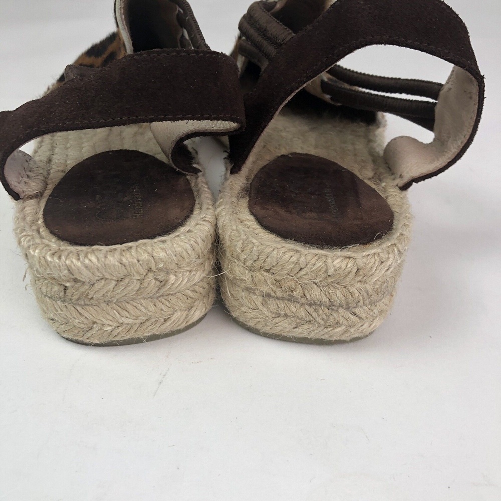 Picon Leopard Animal print Slingback Espadrille Shoes - Picture 7 of 12